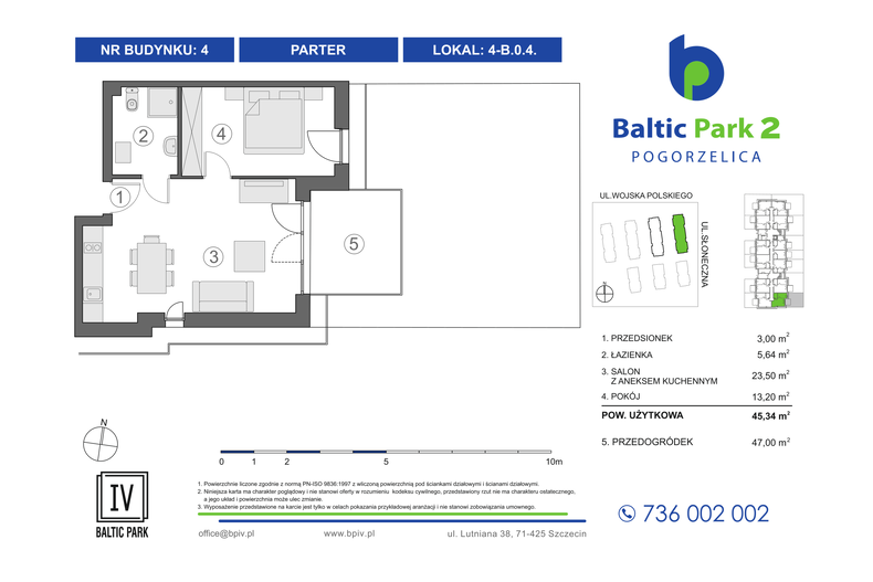 Apartament wakacyjny 45,34 m², parter, oferta nr 4-B.0.4