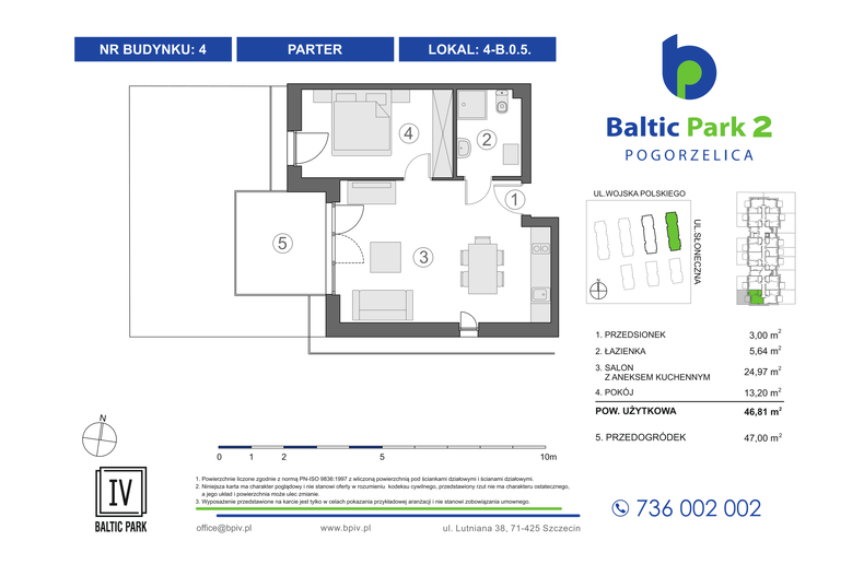 Apartament wakacyjny 46,81 m², parter, oferta nr 4-B.0.5