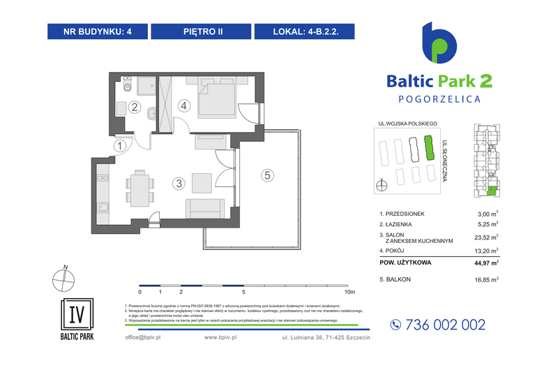 Apartament wakacyjny 44,97 m², piętro 2, oferta nr 4-B.2.2