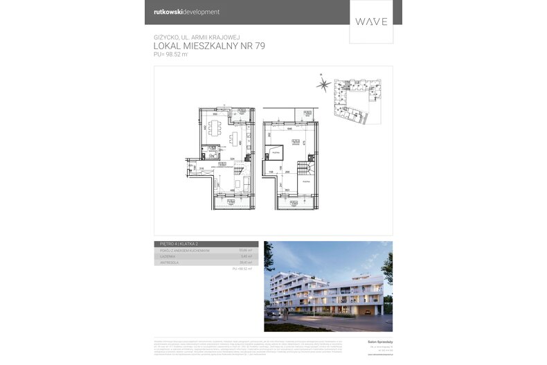 Apartament wakacyjny 98,52 m², piętro 4, oferta nr M79