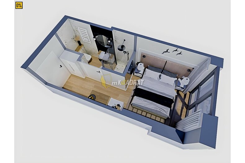 Apartament wakacyjny na sprzedaż 14,58 m², piętro 3, oferta nr MKW-MS-1414
