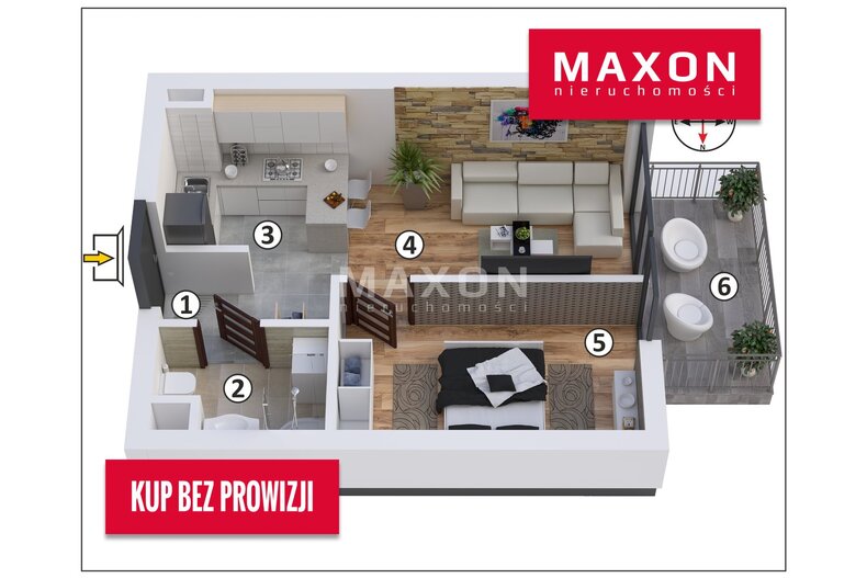 Apartament wakacyjny na sprzedaż 33,49 m², parter, oferta nr 60352/MS/MAX
