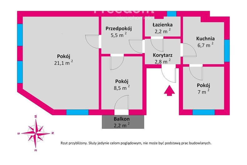 Apartament wakacyjny na sprzedaż 53,80 m², piętro 1, oferta nr 33540/3685/OMS